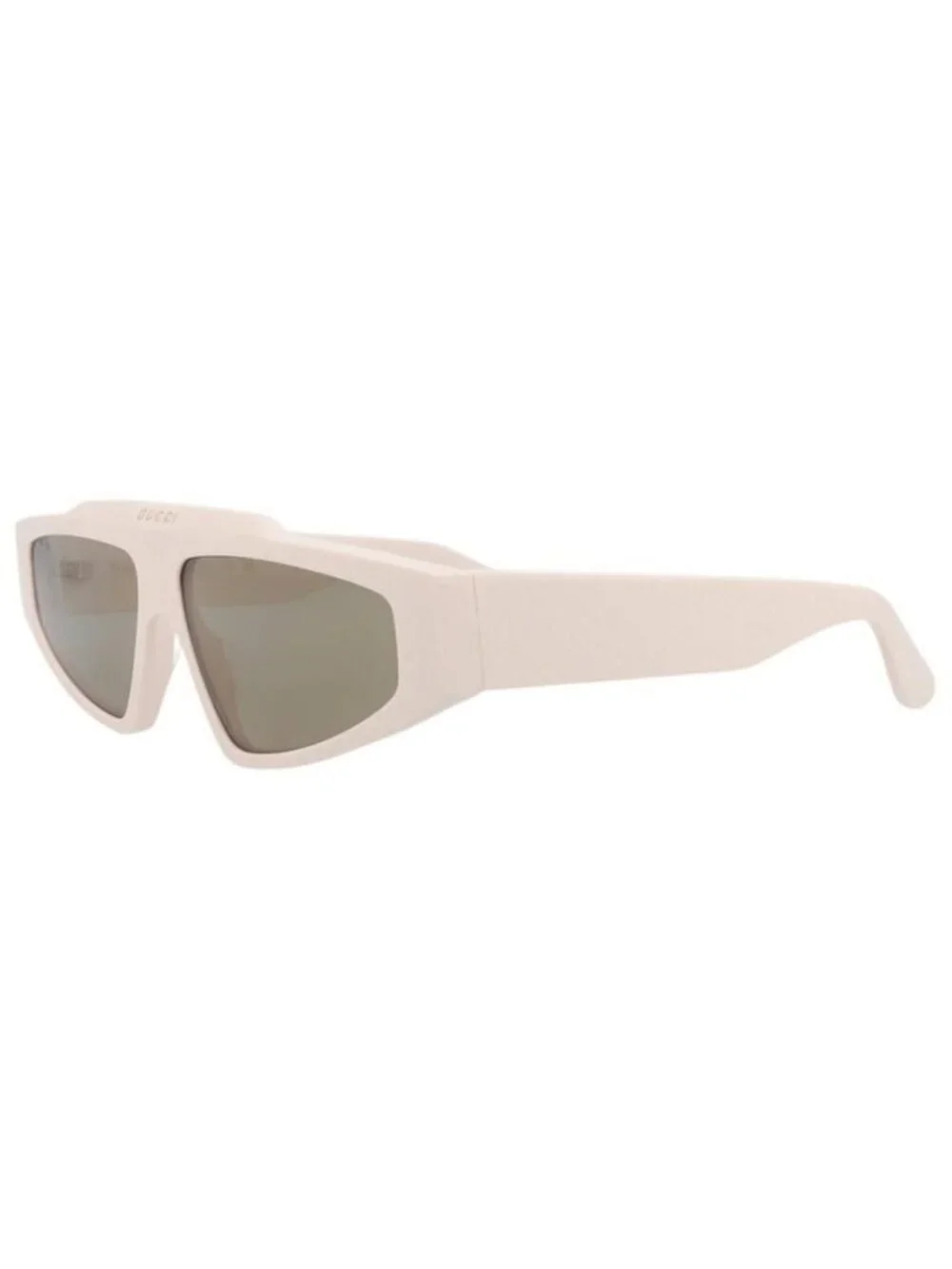 New Gucci Mens Square/Rectangle Ivory Ivory Grey Fashion Designer Sunglasses